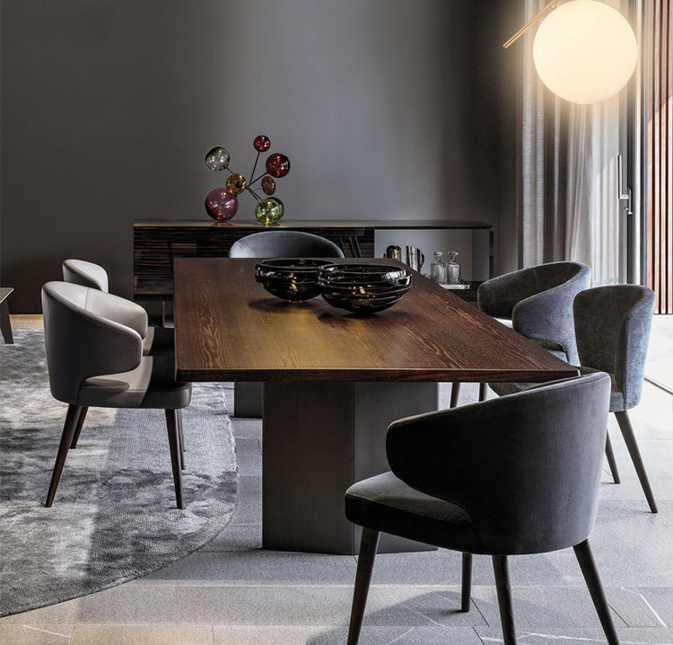 Contemporary Wood Dining Arm Chairs Wingback Side Chair for Home Use (Set of 2) Clearhalo ' kitchen&dining_furn' 'Dining Chairs' 'Dining Tables & Seating' 'dining_chair' 'furn' 'furn_dining_chair' 'Furniture' 'furniture_dining_chair' 'Kitchen & Dining Furniture' 'kitchen' 4130264