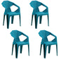 Nordic Style Plastic Dining Armchair Open Back Dining Side Chair for Restaurant Blue 4 Piece Set Clearhalo ' kitchen&dining_furn' 'Dining Chairs' 'Dining Tables & Seating' 'dining_chair' 'furn' 'furn_dining_chair' 'Furniture' 'furniture_dining_chair' 'Kitchen & Dining Furniture' 'kitchen' 4130302