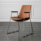 Nordic Style Dining Chairs Kitchen Arm Dining Side Chairs with Metal Legs Red Brown 1 Piece Brass Gold Clearhalo ' kitchen&dining_furn' 'Dining Chairs' 'Dining Tables & Seating' 'dining_chair' 'furn' 'furn_dining_chair' 'Furniture' 'furniture_dining_chair' 'Kitchen & Dining Furniture' 'kitchen' 4130334