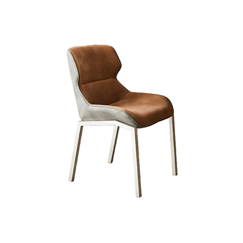 Contemporary Style Dining Chair Kitchen Metal Wingback Dining Arm Side Chair (Set of 2) Clearhalo ' kitchen&dining_furn' 'Dining Chairs' 'Dining Tables & Seating' 'dining_chair' 'furn' 'furn_dining_chair' 'Furniture' 'furniture_dining_chair' 'Kitchen & Dining Furniture' 'kitchen' 4130384