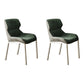 Contemporary Style Dining Chair Kitchen Metal Wingback Dining Arm Side Chair (Set of 2) Olive Green Clearhalo ' kitchen&dining_furn' 'Dining Chairs' 'Dining Tables & Seating' 'dining_chair' 'furn' 'furn_dining_chair' 'Furniture' 'furniture_dining_chair' 'Kitchen & Dining Furniture' 'kitchen' 4130385