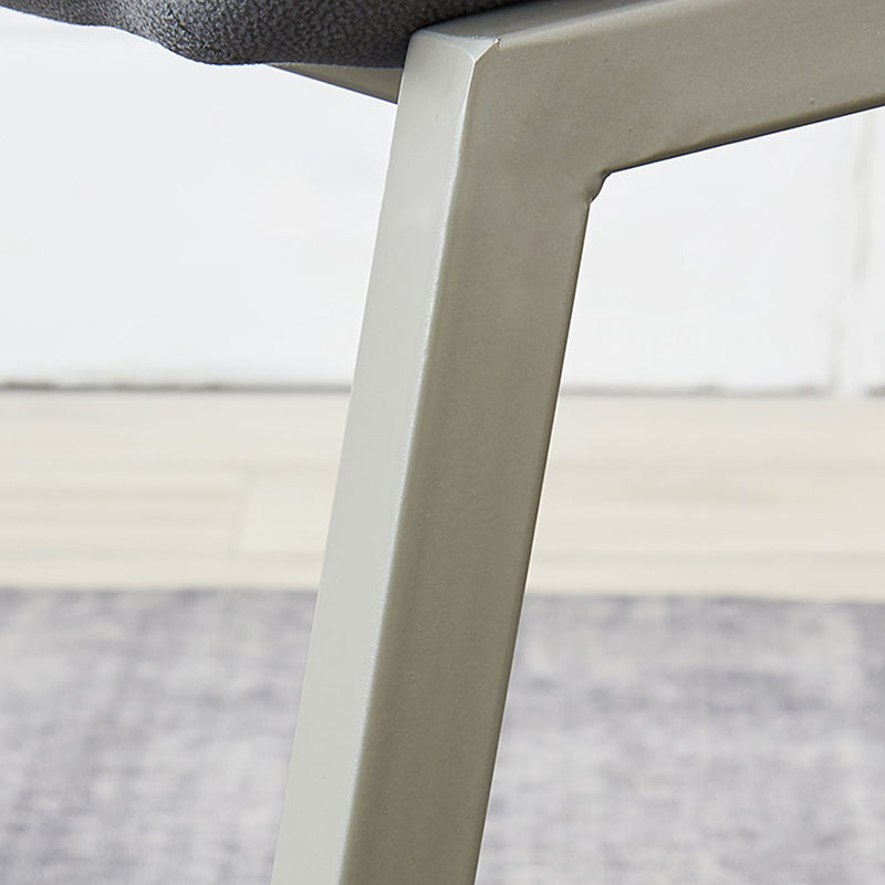 Contemporary Style Dining Chair Kitchen Metal Wingback Dining Arm Side Chair (Set of 2) Clearhalo ' kitchen&dining_furn' 'Dining Chairs' 'Dining Tables & Seating' 'dining_chair' 'furn' 'furn_dining_chair' 'Furniture' 'furniture_dining_chair' 'Kitchen & Dining Furniture' 'kitchen' 4130389