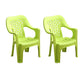 Minimalist Style Stacking Dining Arm Chairs Plastic Open Back Dining Side Chair for Home Use Fruit Green 2 Piece Set Clearhalo ' kitchen&dining_furn' 'Dining Chairs' 'Dining Tables & Seating' 'dining_chair' 'furn' 'furn_dining_chair' 'Furniture' 'furniture_dining_chair' 'Kitchen & Dining Furniture' 'kitchen' 4130392