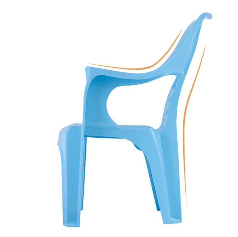 Minimalist Style Stacking Dining Arm Chairs Plastic Slat Back Dining Side Chair for Home Use Clearhalo ' kitchen&dining_furn' 'Dining Chairs' 'Dining Tables & Seating' 'dining_chair' 'furn' 'furn_dining_chair' 'Furniture' 'furniture_dining_chair' 'Kitchen & Dining Furniture' 'kitchen' 4130439