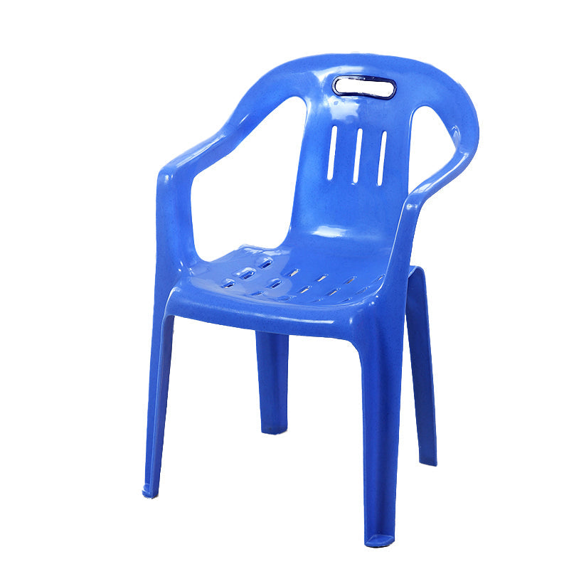 Minimalist Style Stacking Dining Arm Chairs Plastic Slat Back Dining Side Chair for Home Clearhalo ' kitchen&dining_furn' 'Dining Chairs' 'Dining Tables & Seating' 'dining_chair' 'furn' 'furn_dining_chair' 'Furniture' 'furniture_dining_chair' 'Kitchen & Dining Furniture' 'kitchen' 4130457