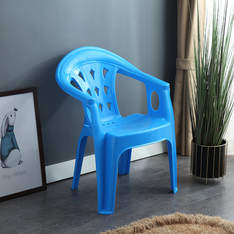 Contemporary Stacking Dining Arm Chairs Plastic Dining Side Chair for Home Use Blue 1 Piece Clearhalo ' kitchen&dining_furn' 'Dining Chairs' 'Dining Tables & Seating' 'dining_chair' 'furn' 'furn_dining_chair' 'Furniture' 'furniture_dining_chair' 'Kitchen & Dining Furniture' 'kitchen' 4130479