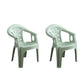 Contemporary Stacking Dining Arm Chairs Plastic Dining Side Chair for Home Use Green 2 Piece Set Clearhalo ' kitchen&dining_furn' 'Dining Chairs' 'Dining Tables & Seating' 'dining_chair' 'furn' 'furn_dining_chair' 'Furniture' 'furniture_dining_chair' 'Kitchen & Dining Furniture' 'kitchen' 4130497