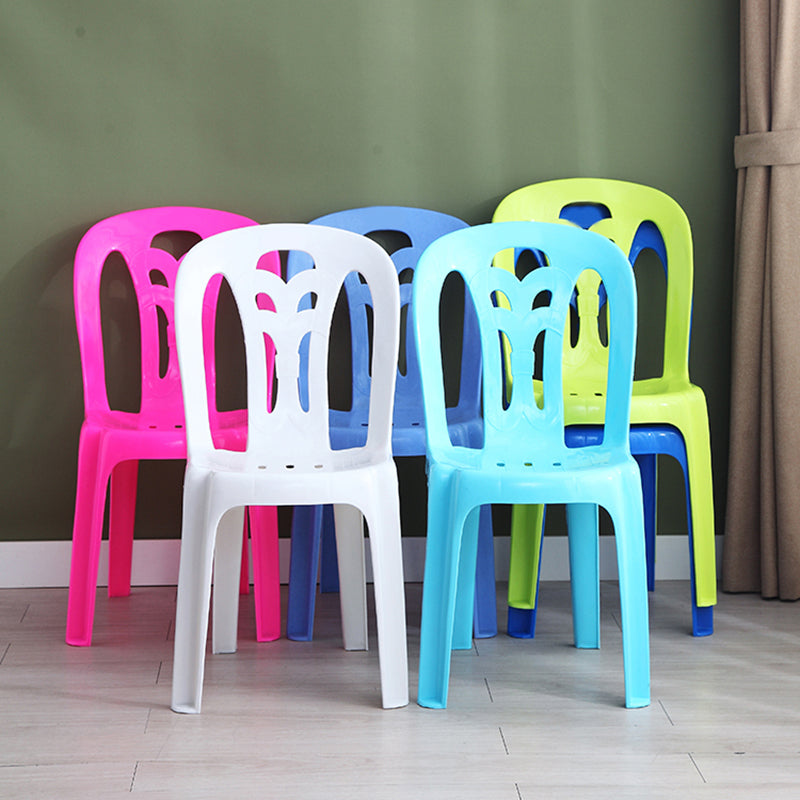Modern Stacking Dining Armless Chairs Plastic Dining Side Chair for Home Use Clearhalo ' kitchen&dining_furn' 'Dining Chairs' 'Dining Tables & Seating' 'dining_chair' 'furn' 'furn_dining_chair' 'Furniture' 'furniture_dining_chair' 'Kitchen & Dining Furniture' 'kitchen' 4130503