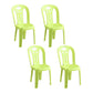 Modern Stacking Dining Armless Chairs Plastic Dining Side Chair for Home Use Yellow 4 Piece Set Clearhalo ' kitchen&dining_furn' 'Dining Chairs' 'Dining Tables & Seating' 'dining_chair' 'furn' 'furn_dining_chair' 'Furniture' 'furniture_dining_chair' 'Kitchen & Dining Furniture' 'kitchen' 4130517