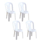 Modern Stacking Dining Armless Chairs Plastic Dining Side Chair for Home Use White 4 Piece Set Clearhalo ' kitchen&dining_furn' 'Dining Chairs' 'Dining Tables & Seating' 'dining_chair' 'furn' 'furn_dining_chair' 'Furniture' 'furniture_dining_chair' 'Kitchen & Dining Furniture' 'kitchen' 4130520