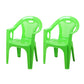 Contemporary Stacking Slat Back Dining Arm Chairs Plastic Dining Side Chair for Home Use Green 2 Piece Set Clearhalo ' kitchen&dining_furn' 'Dining Chairs' 'Dining Tables & Seating' 'dining_chair' 'furn' 'furn_dining_chair' 'Furniture' 'furniture_dining_chair' 'Kitchen & Dining Furniture' 'kitchen' 4130542