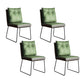 Minimalist Style Luxury Leather Dining Chairs Solid Back Upholstered Chairs Green 4 Piece Set Clearhalo ' kitchen&dining_furn' 'Dining Chairs' 'Dining Tables & Seating' 'dining_chair' 'furn' 'furn_dining_chair' 'Furniture' 'furniture_dining_chair' 'Kitchen & Dining Furniture' 'kitchen' 4130568