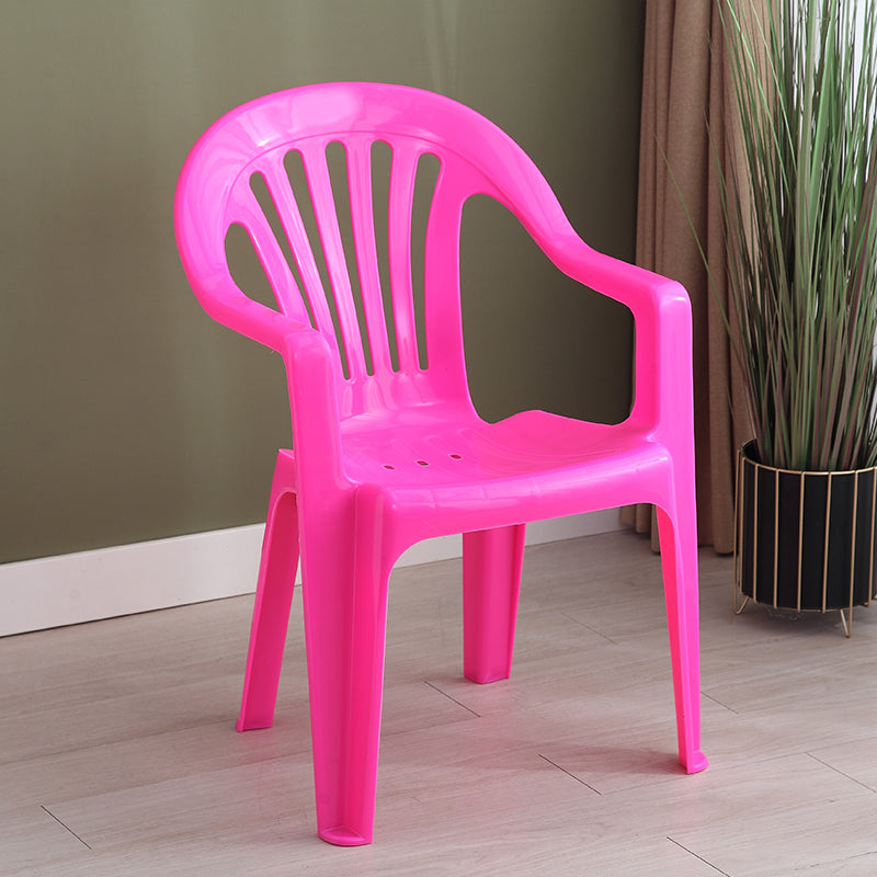 Minimalist Style Slat Back Chair Plastic Stacking Dining Side Chairs for Home Red 1 Piece Clearhalo ' kitchen&dining_furn' 'Dining Chairs' 'Dining Tables & Seating' 'dining_chair' 'furn' 'furn_dining_chair' 'Furniture' 'furniture_dining_chair' 'Kitchen & Dining Furniture' 'kitchen' 4130578