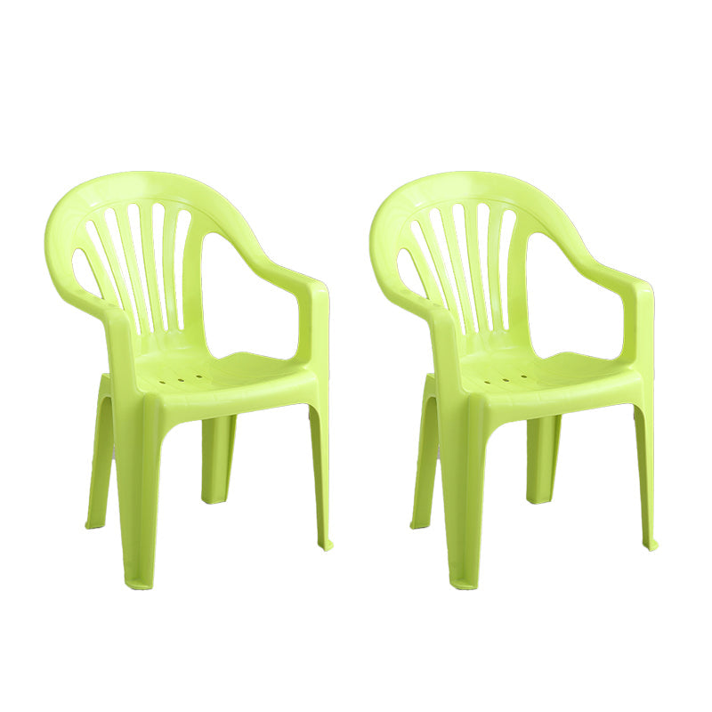 Minimalist Style Slat Back Chair Plastic Stacking Dining Side Chairs for Home Yellow 2 Piece Set Clearhalo ' kitchen&dining_furn' 'Dining Chairs' 'Dining Tables & Seating' 'dining_chair' 'furn' 'furn_dining_chair' 'Furniture' 'furniture_dining_chair' 'Kitchen & Dining Furniture' 'kitchen' 4130586