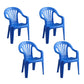 Minimalist Style Slat Back Chair Plastic Stacking Dining Side Chairs for Home Dark Blue 4 Piece Set Clearhalo ' kitchen&dining_furn' 'Dining Chairs' 'Dining Tables & Seating' 'dining_chair' 'furn' 'furn_dining_chair' 'Furniture' 'furniture_dining_chair' 'Kitchen & Dining Furniture' 'kitchen' 4130593