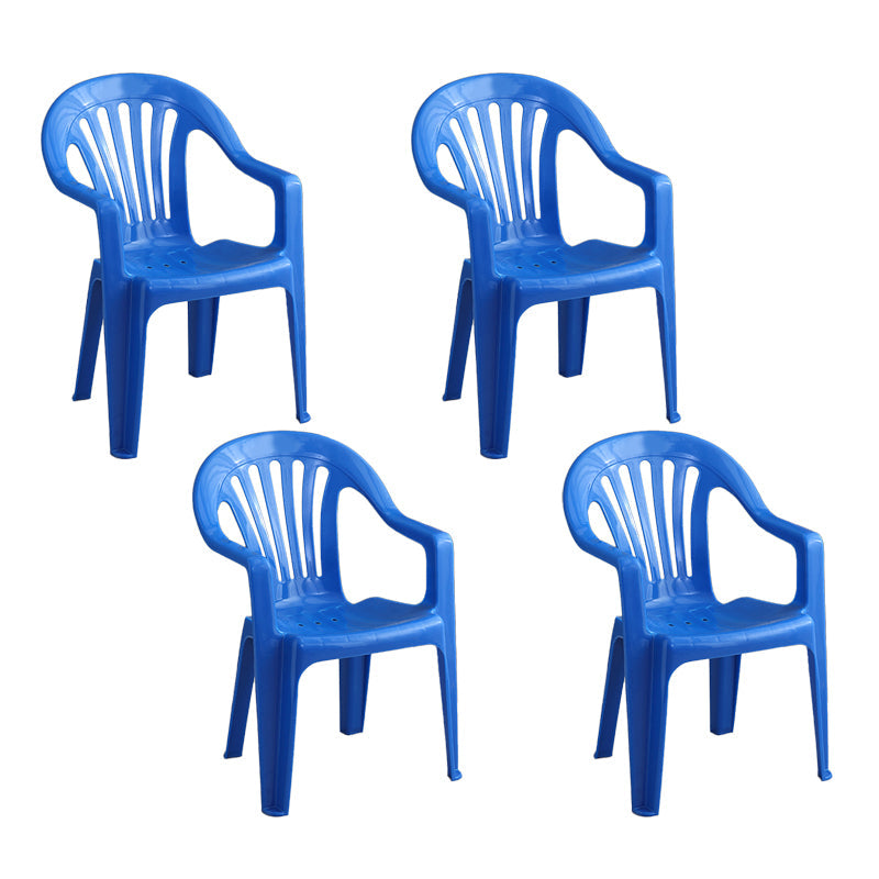 Minimalist Style Slat Back Chair Plastic Stacking Dining Side Chairs for Home Dark Blue 4 Piece Set Clearhalo ' kitchen&dining_furn' 'Dining Chairs' 'Dining Tables & Seating' 'dining_chair' 'furn' 'furn_dining_chair' 'Furniture' 'furniture_dining_chair' 'Kitchen & Dining Furniture' 'kitchen' 4130593