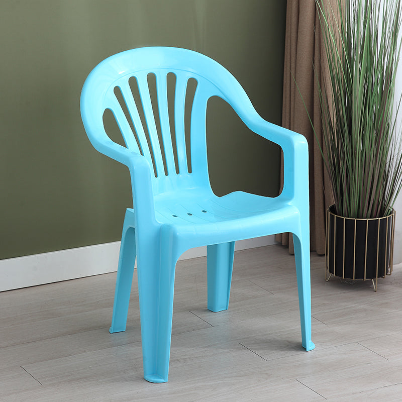 Minimalist Style Slat Back Chair Plastic Stacking Dining Side Chairs for Home Light Blue 1 Piece Clearhalo ' kitchen&dining_furn' 'Dining Chairs' 'Dining Tables & Seating' 'dining_chair' 'furn' 'furn_dining_chair' 'Furniture' 'furniture_dining_chair' 'Kitchen & Dining Furniture' 'kitchen' 4130594