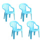 Minimalist Style Slat Back Chair Plastic Stacking Dining Side Chairs for Home Light Blue 4 Piece Set Clearhalo ' kitchen&dining_furn' 'Dining Chairs' 'Dining Tables & Seating' 'dining_chair' 'furn' 'furn_dining_chair' 'Furniture' 'furniture_dining_chair' 'Kitchen & Dining Furniture' 'kitchen' 4130596