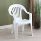 Minimalist Style Slat Back Chair Plastic Stacking Dining Side Chairs for Home White 1 Piece Clearhalo ' kitchen&dining_furn' 'Dining Chairs' 'Dining Tables & Seating' 'dining_chair' 'furn' 'furn_dining_chair' 'Furniture' 'furniture_dining_chair' 'Kitchen & Dining Furniture' 'kitchen' 4130597