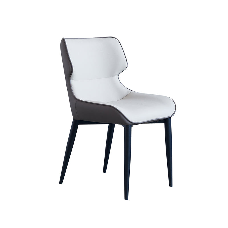 Indoor Industrial Arm Chair Wingback Metal Upholstered Dining Room Chair (Set of 2) Clearhalo ' kitchen&dining_furn' 'Dining Chairs' 'Dining Tables & Seating' 'dining_chair' 'furn' 'furn_dining_chair' 'Furniture' 'furniture_dining_chair' 'Kitchen & Dining Furniture' 'kitchen' 4130609