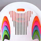 Contemporary Style Plastic Dining Arm Chairs Slat Back Stacking Side Chairs Clearhalo ' kitchen&dining_furn' 'Dining Chairs' 'Dining Tables & Seating' 'dining_chair' 'furn' 'furn_dining_chair' 'Furniture' 'furniture_dining_chair' 'Kitchen & Dining Furniture' 'kitchen' 4130628