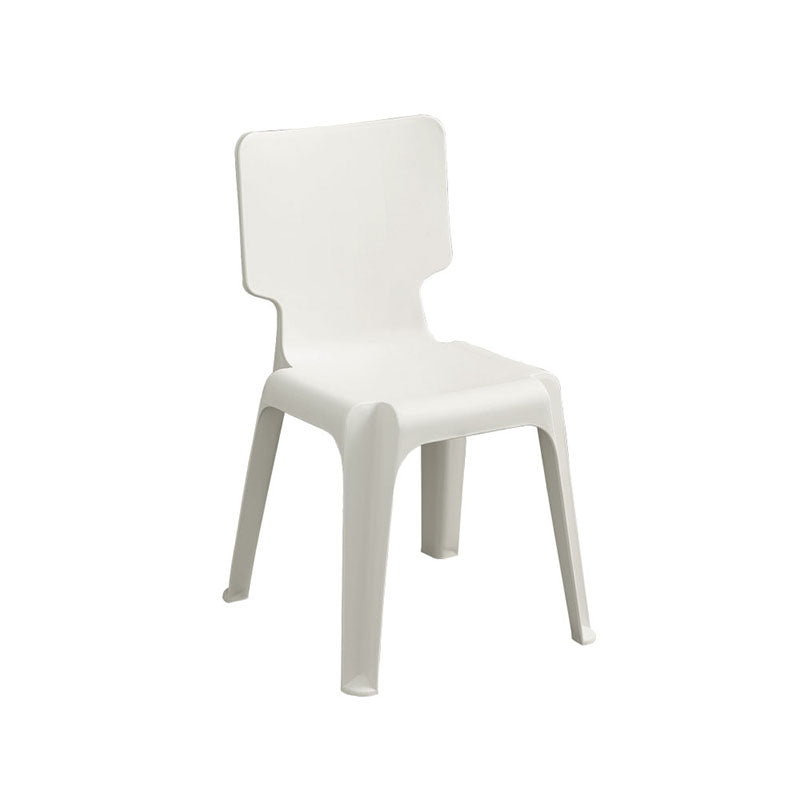 Contemporary Plastic Dining Side Chairs Solid Back Armless Stackable Chair Clearhalo ' kitchen&dining_furn' 'Dining Chairs' 'Dining Tables & Seating' 'dining_chair' 'furn' 'furn_dining_chair' 'Furniture' 'furniture_dining_chair' 'Kitchen & Dining Furniture' 'kitchen' 4130648