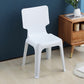 Contemporary Plastic Dining Side Chairs Solid Back Armless Stackable Chair Clearhalo ' kitchen&dining_furn' 'Dining Chairs' 'Dining Tables & Seating' 'dining_chair' 'furn' 'furn_dining_chair' 'Furniture' 'furniture_dining_chair' 'Kitchen & Dining Furniture' 'kitchen' 4130651