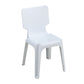 Contemporary Plastic Dining Side Chairs Solid Back Armless Stackable Chair White 1 Piece Clearhalo ' kitchen&dining_furn' 'Dining Chairs' 'Dining Tables & Seating' 'dining_chair' 'furn' 'furn_dining_chair' 'Furniture' 'furniture_dining_chair' 'Kitchen & Dining Furniture' 'kitchen' 4130652