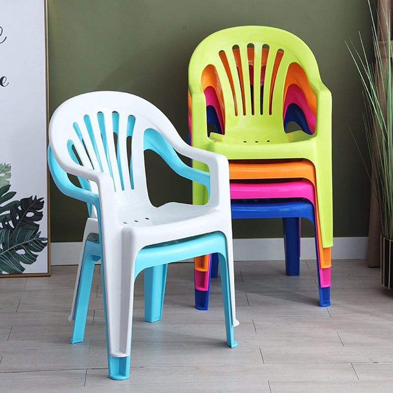 Contemporary Plastic Side Arm Chair Windsor Back Folding Side Chair for Restaurant Clearhalo ' kitchen&dining_furn' 'Dining Chairs' 'Dining Tables & Seating' 'dining_chair' 'furn' 'furn_dining_chair' 'Furniture' 'furniture_dining_chair' 'Kitchen & Dining Furniture' 'kitchen' 4130659