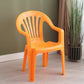Contemporary Plastic Side Arm Chair Windsor Back Folding Side Chair for Restaurant Orange 1 Piece Clearhalo ' kitchen&dining_furn' 'Dining Chairs' 'Dining Tables & Seating' 'dining_chair' 'furn' 'furn_dining_chair' 'Furniture' 'furniture_dining_chair' 'Kitchen & Dining Furniture' 'kitchen' 4130660