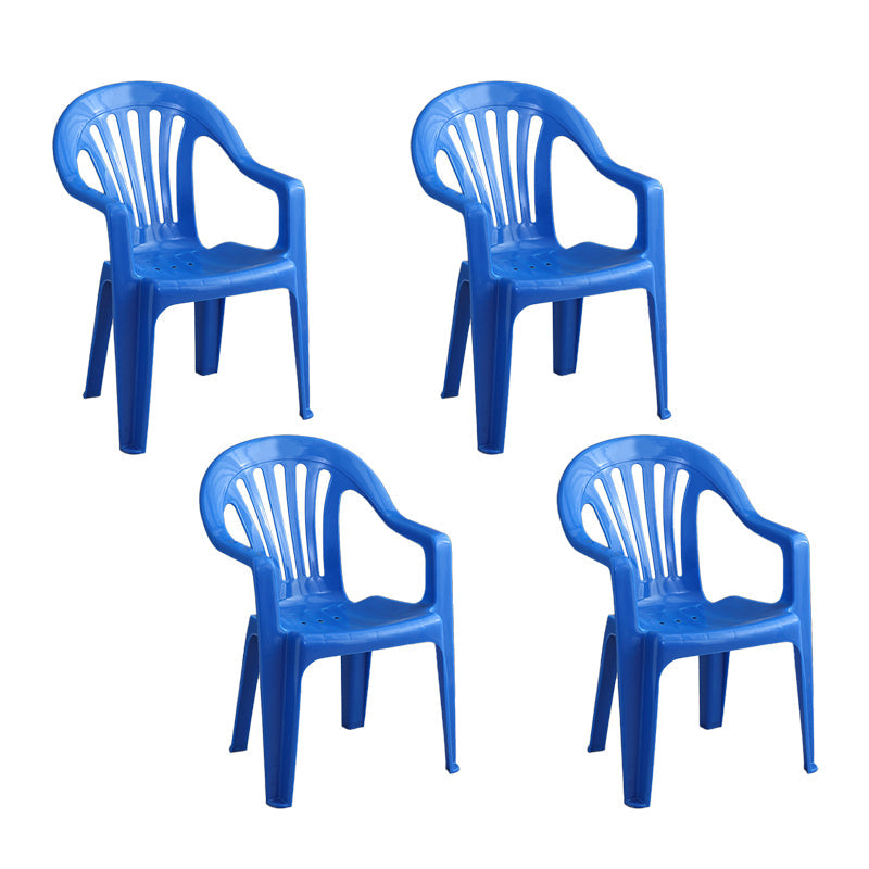 Contemporary Plastic Side Arm Chair Windsor Back Folding Side Chair for Restaurant Dark Blue 4 Piece Set Clearhalo ' kitchen&dining_furn' 'Dining Chairs' 'Dining Tables & Seating' 'dining_chair' 'furn' 'furn_dining_chair' 'Furniture' 'furniture_dining_chair' 'Kitchen & Dining Furniture' 'kitchen' 4130669