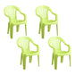 Contemporary Plastic Side Arm Chair Windsor Back Folding Side Chair for Restaurant Yellow 4 Piece Set Clearhalo ' kitchen&dining_furn' 'Dining Chairs' 'Dining Tables & Seating' 'dining_chair' 'furn' 'furn_dining_chair' 'Furniture' 'furniture_dining_chair' 'Kitchen & Dining Furniture' 'kitchen' 4130676