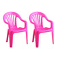 Contemporary Plastic Side Arm Chair Windsor Back Folding Side Chair for Restaurant Red 2 Piece Set Clearhalo ' kitchen&dining_furn' 'Dining Chairs' 'Dining Tables & Seating' 'dining_chair' 'furn' 'furn_dining_chair' 'Furniture' 'furniture_dining_chair' 'Kitchen & Dining Furniture' 'kitchen' 4130678