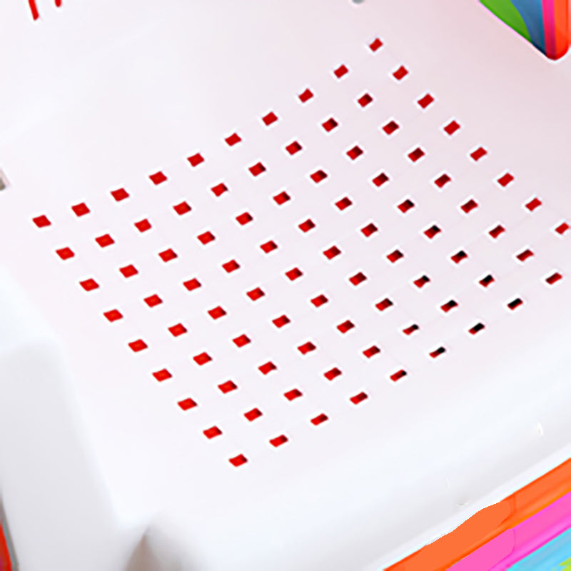 Contemporary Style Plastic Dining Arm Chairs Slat Back Stacking Side Chairs for Home Use Clearhalo ' kitchen&dining_furn' 'Dining Chairs' 'Dining Tables & Seating' 'dining_chair' 'furn' 'furn_dining_chair' 'Furniture' 'furniture_dining_chair' 'Kitchen & Dining Furniture' 'kitchen' 4130696