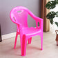 Contemporary Style Plastic Dining Arm Chairs Slat Back Stacking Side Chairs for Home Use Pink 1 Piece Clearhalo ' kitchen&dining_furn' 'Dining Chairs' 'Dining Tables & Seating' 'dining_chair' 'furn' 'furn_dining_chair' 'Furniture' 'furniture_dining_chair' 'Kitchen & Dining Furniture' 'kitchen' 4130697