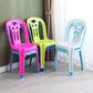 Contemporary Plastic Dining Side Chairs Slat Back Armless Stackable Chair for Home Clearhalo ' kitchen&dining_furn' 'Dining Chairs' 'Dining Tables & Seating' 'dining_chair' 'furn' 'furn_dining_chair' 'Furniture' 'furniture_dining_chair' 'Kitchen & Dining Furniture' 'kitchen' 4130713