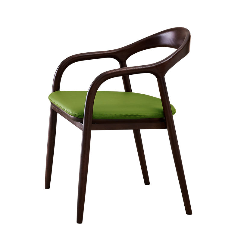 Traditional Solid Ash Wood Chairs Open Back Arm Dining Room Chairs Set Green 1 Piece Clearhalo ' kitchen&dining_furn' 'Dining Chairs' 'Dining Tables & Seating' 'dining_chair' 'furn' 'furn_dining_chair' 'Furniture' 'furniture_dining_chair' 'Kitchen & Dining Furniture' 'kitchen' 4130760