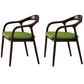 Traditional Solid Ash Wood Chairs Open Back Arm Dining Room Chairs Set Green 2 Piece Set Clearhalo ' kitchen&dining_furn' 'Dining Chairs' 'Dining Tables & Seating' 'dining_chair' 'furn' 'furn_dining_chair' 'Furniture' 'furniture_dining_chair' 'Kitchen & Dining Furniture' 'kitchen' 4130762