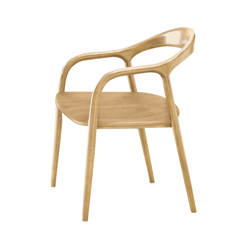 Traditional Solid Ash Wood Chairs Open Back Arm Dining Room Chairs Set Wood 1 Piece Clearhalo ' kitchen&dining_furn' 'Dining Chairs' 'Dining Tables & Seating' 'dining_chair' 'furn' 'furn_dining_chair' 'Furniture' 'furniture_dining_chair' 'Kitchen & Dining Furniture' 'kitchen' 4130777