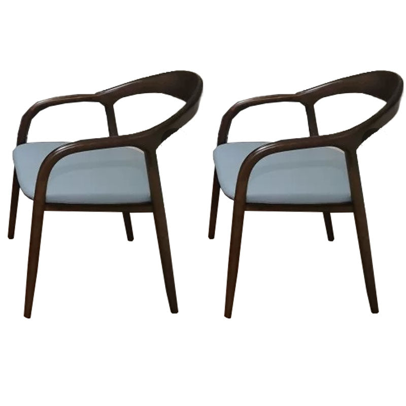 Traditional Solid Ash Wood Chairs Open Back Arm Dining Room Chairs Set Light Blue 2 Piece Set Clearhalo ' kitchen&dining_furn' 'Dining Chairs' 'Dining Tables & Seating' 'dining_chair' 'furn' 'furn_dining_chair' 'Furniture' 'furniture_dining_chair' 'Kitchen & Dining Furniture' 'kitchen' 4130796