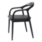 Traditional Solid Back Wood Chair Kitchen Dining Open Back Arm Chairs Set Black 1 Piece Clearhalo ' kitchen&dining_furn' 'Dining Chairs' 'Dining Tables & Seating' 'dining_chair' 'furn' 'furn_dining_chair' 'Furniture' 'furniture_dining_chair' 'Kitchen & Dining Furniture' 'kitchen' 4130805