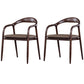 Traditional Solid Back Wood Chair Kitchen Dining Open Back Arm Chairs Set Khaki 2 Piece Set Clearhalo ' kitchen&dining_furn' 'Dining Chairs' 'Dining Tables & Seating' 'dining_chair' 'furn' 'furn_dining_chair' 'Furniture' 'furniture_dining_chair' 'Kitchen & Dining Furniture' 'kitchen' 4130822