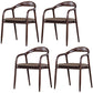 Traditional Solid Back Wood Chair Kitchen Dining Open Back Arm Chairs Set Khaki 4 Piece Set Clearhalo ' kitchen&dining_furn' 'Dining Chairs' 'Dining Tables & Seating' 'dining_chair' 'furn' 'furn_dining_chair' 'Furniture' 'furniture_dining_chair' 'Kitchen & Dining Furniture' 'kitchen' 4130823