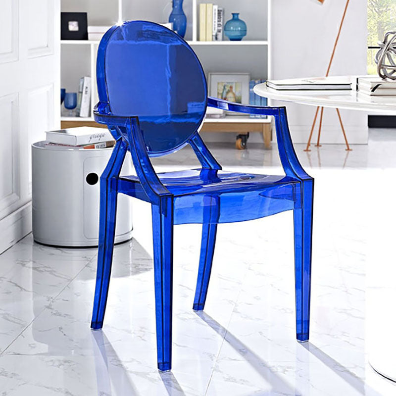 Modern Design Open Back Dining Side Chair Plastic Dining Arm Chair for Home Blue 1 Piece Clearhalo ' kitchen&dining_furn' 'Dining Chairs' 'Dining Tables & Seating' 'dining_chair' 'furn' 'furn_dining_chair' 'Furniture' 'furniture_dining_chair' 'Kitchen & Dining Furniture' 'kitchen' 4130826
