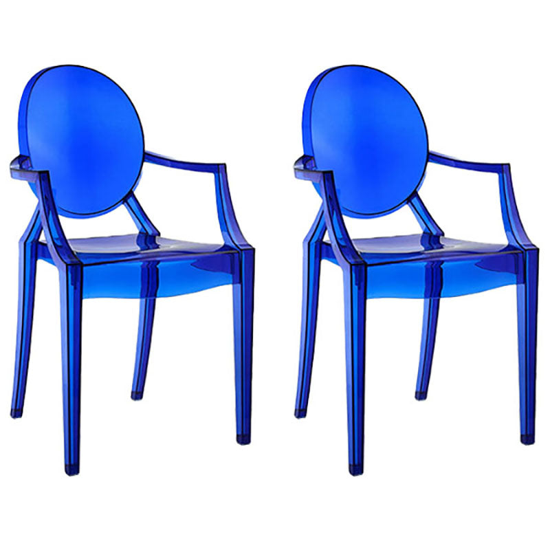 Modern Design Open Back Dining Side Chair Plastic Dining Arm Chair for Home Blue 2 Piece Set Clearhalo ' kitchen&dining_furn' 'Dining Chairs' 'Dining Tables & Seating' 'dining_chair' 'furn' 'furn_dining_chair' 'Furniture' 'furniture_dining_chair' 'Kitchen & Dining Furniture' 'kitchen' 4130828