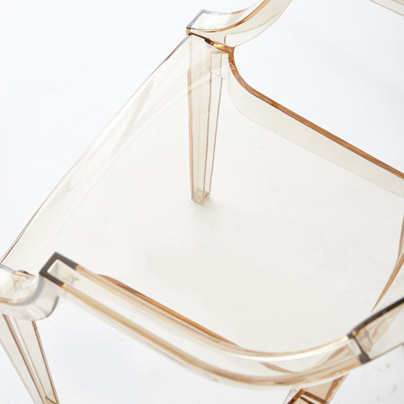 Modern Design Open Back Dining Side Chair Plastic Dining Arm Chair for Home Clearhalo ' kitchen&dining_furn' 'Dining Chairs' 'Dining Tables & Seating' 'dining_chair' 'furn' 'furn_dining_chair' 'Furniture' 'furniture_dining_chair' 'Kitchen & Dining Furniture' 'kitchen' 4130835