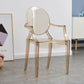 Modern Design Open Back Dining Side Chair Plastic Dining Arm Chair for Home Amber 1 Piece Clearhalo ' kitchen&dining_furn' 'Dining Chairs' 'Dining Tables & Seating' 'dining_chair' 'furn' 'furn_dining_chair' 'Furniture' 'furniture_dining_chair' 'Kitchen & Dining Furniture' 'kitchen' 4130838