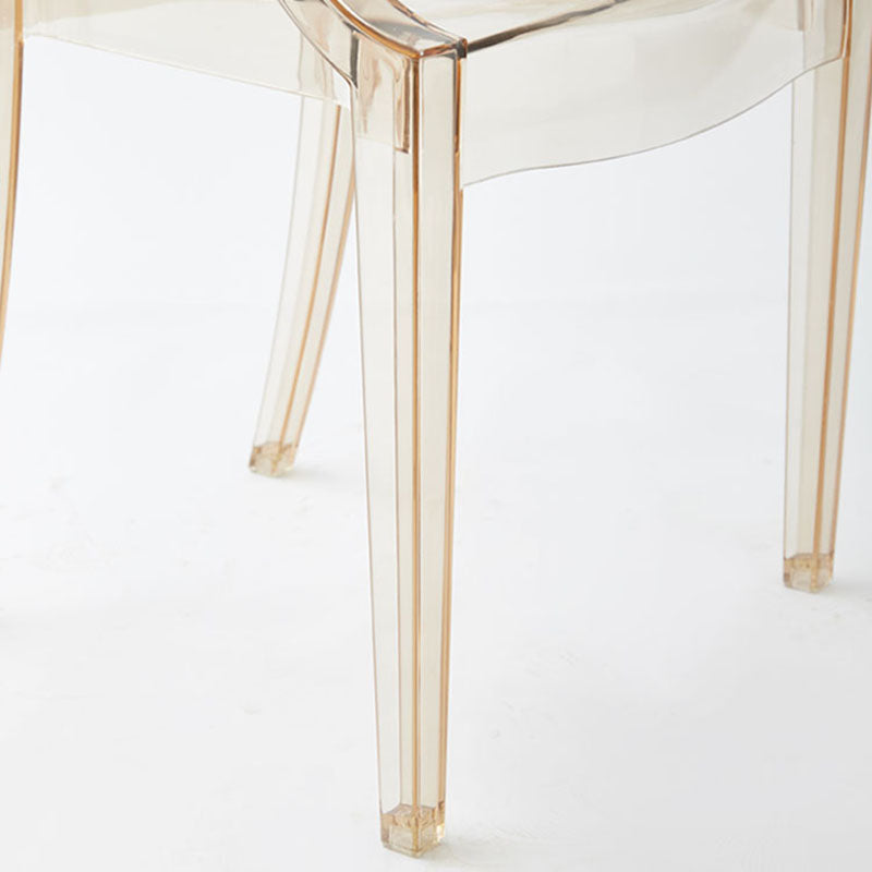 Modern Design Open Back Dining Side Chair Plastic Dining Arm Chair for Home Clearhalo ' kitchen&dining_furn' 'Dining Chairs' 'Dining Tables & Seating' 'dining_chair' 'furn' 'furn_dining_chair' 'Furniture' 'furniture_dining_chair' 'Kitchen & Dining Furniture' 'kitchen' 4130840