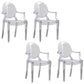 Modern Design Open Back Dining Side Chair Plastic Dining Arm Chair for Home Clear 4 Piece Set Clearhalo ' kitchen&dining_furn' 'Dining Chairs' 'Dining Tables & Seating' 'dining_chair' 'furn' 'furn_dining_chair' 'Furniture' 'furniture_dining_chair' 'Kitchen & Dining Furniture' 'kitchen' 4130847