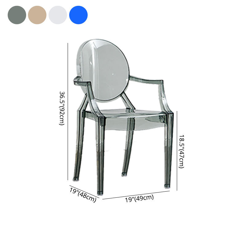 Modern Design Open Back Dining Side Chair Plastic Dining Arm Chair for Home Clearhalo ' kitchen&dining_furn' 'Dining Chairs' 'Dining Tables & Seating' 'dining_chair' 'furn' 'furn_dining_chair' 'Furniture' 'furniture_dining_chair' 'Kitchen & Dining Furniture' 'kitchen' 4130848